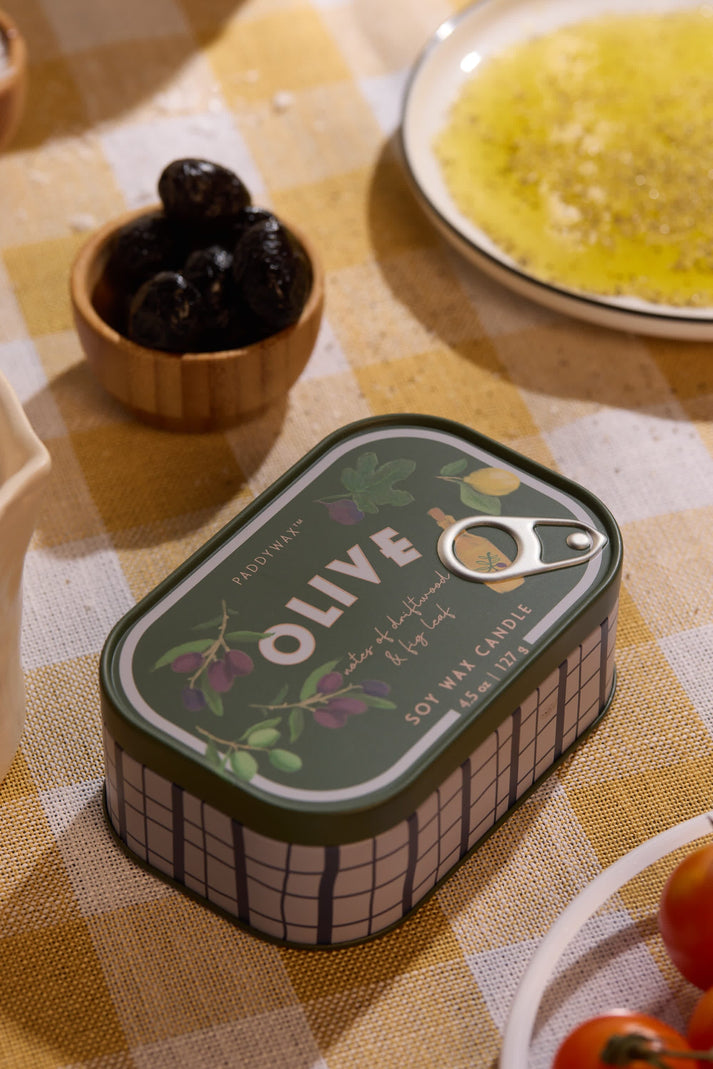 BISTRO TIN CANDLE FIG &amp; OLIVE