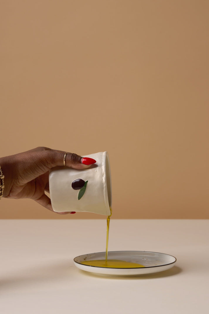 BISTRO OLIVE CERAMIC CANDLE