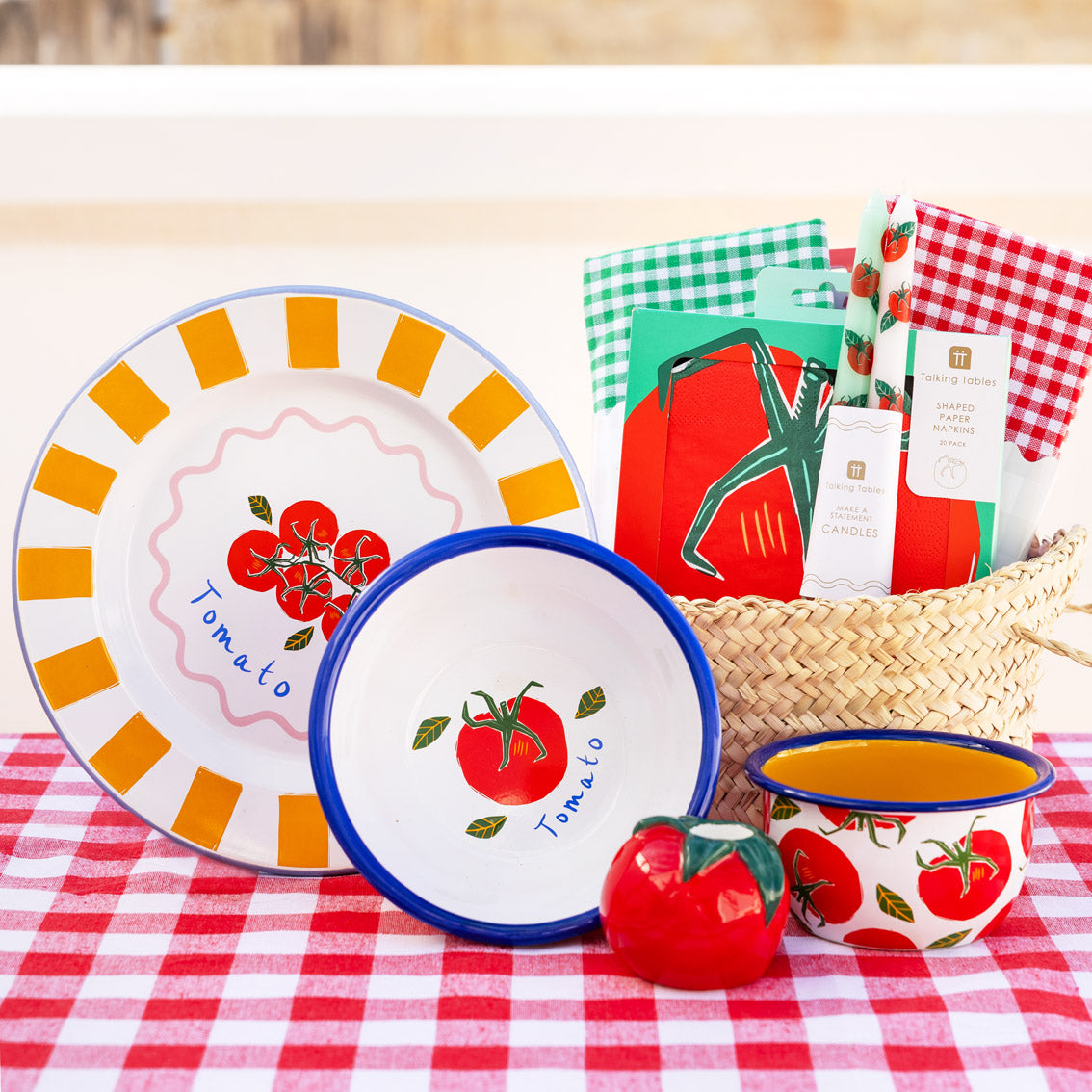 TOMATO TAPER DINNER CANDLES