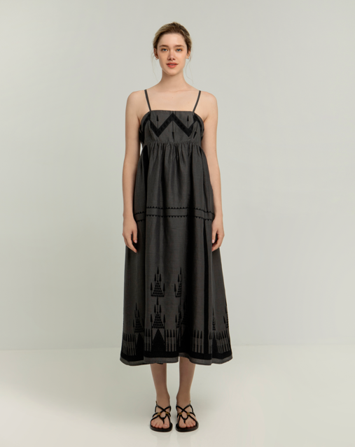 BABYDOLL STRAPPY MAXI DRESS