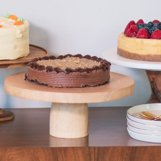 KILN MANGO WOOD CAKE STAND