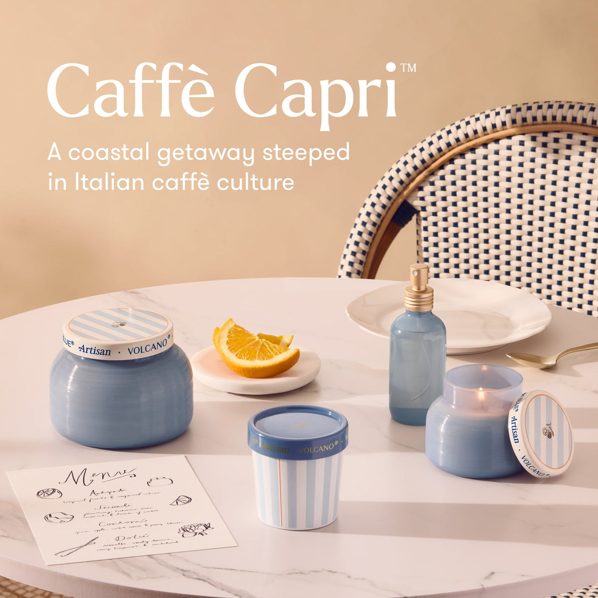 CAFFE CAPRI GELATO CUP CANDLE