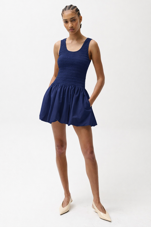 ILONA BUBBLE HEM DRESS