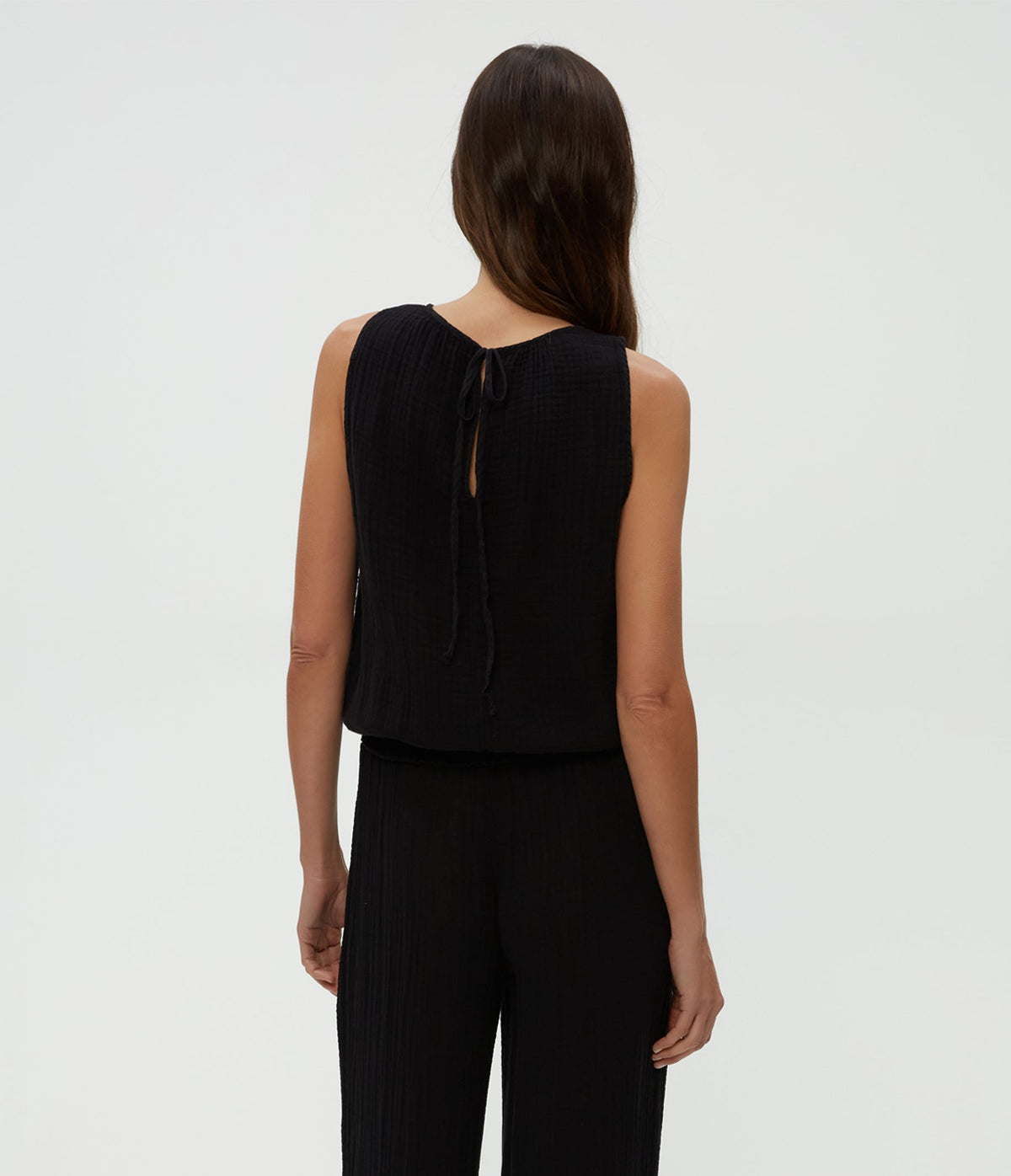 JANELLE TIE NECK TANK