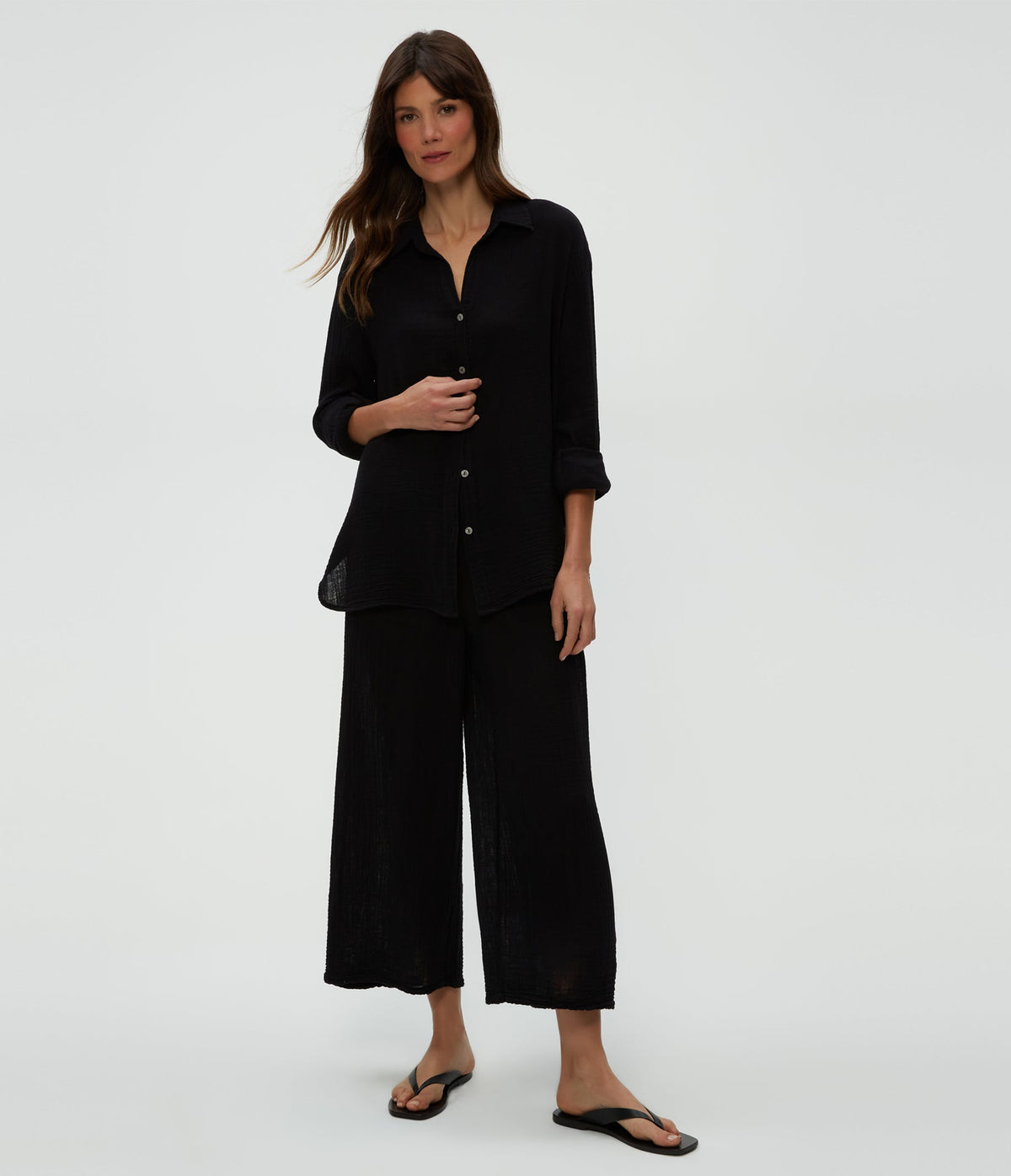 MEDINA SMOCKED WAIST CROP PANT