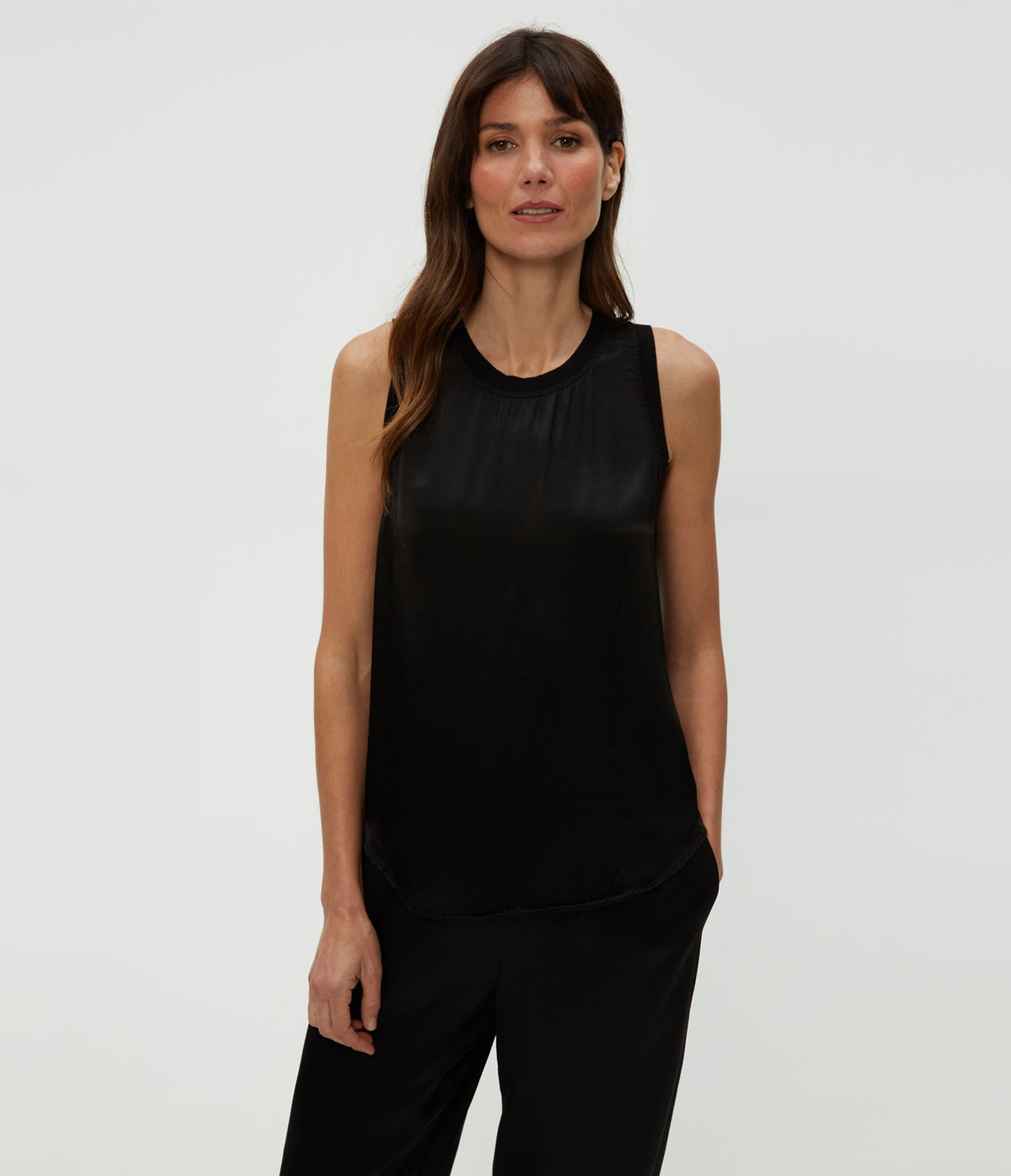 SHAY SATIN RIB BINDING TANK
