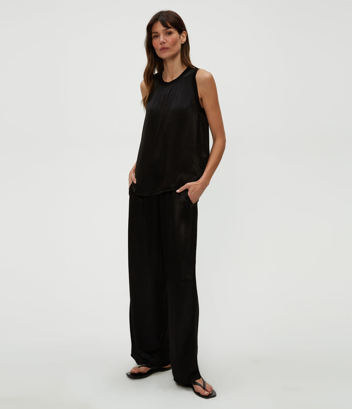 SHAY SATIN RIB BINDING TANK
