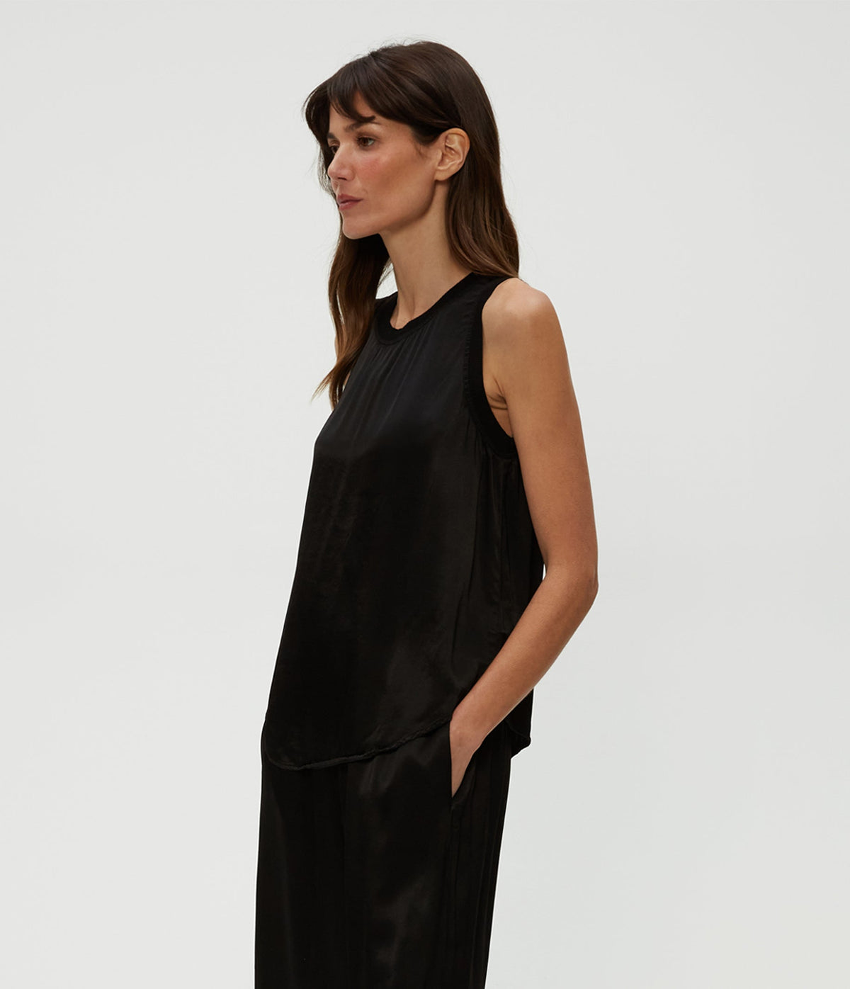 SHAY SATIN RIB BINDING TANK