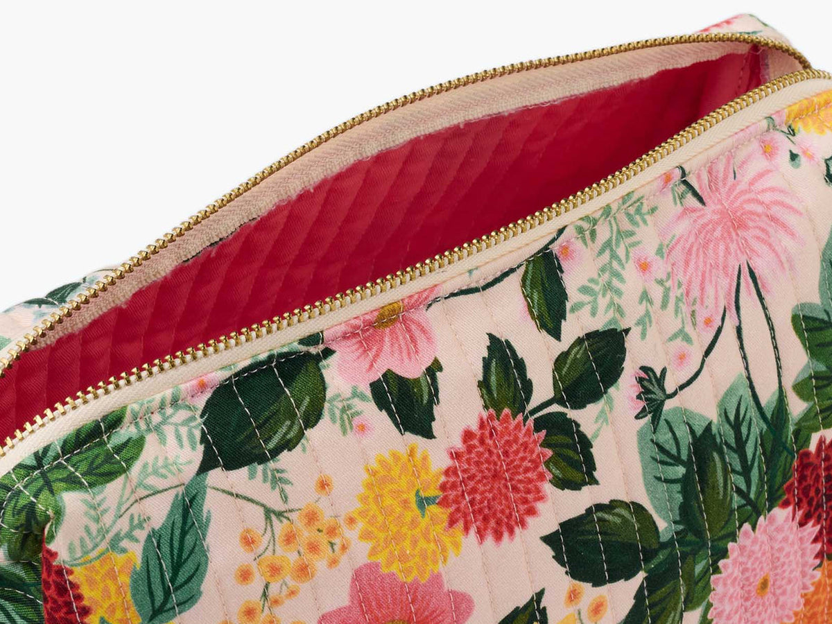 DAHLIA LRG COSMETIC POUCH