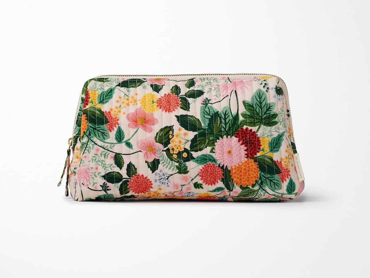 DAHLIA LRG COSMETIC POUCH
