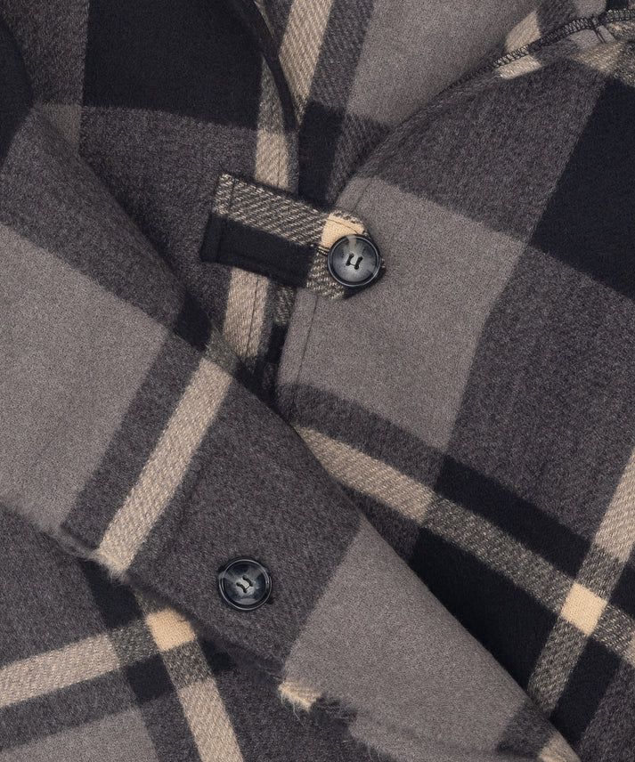 WINDOWPANE HOODED RAUNA