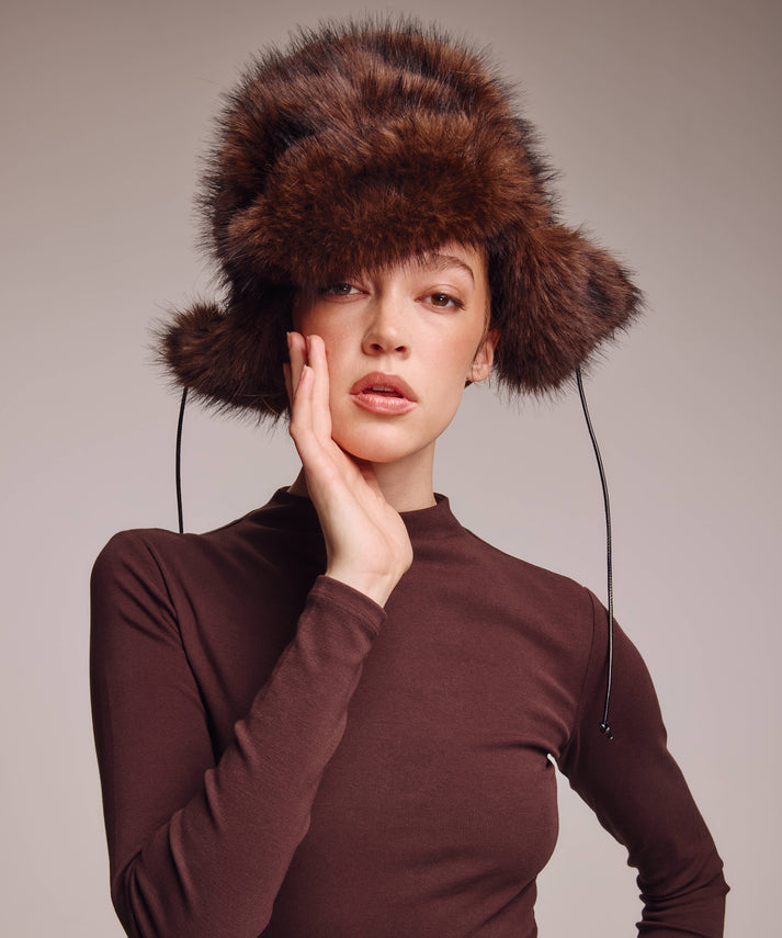 FAUX FUR TRAPPER