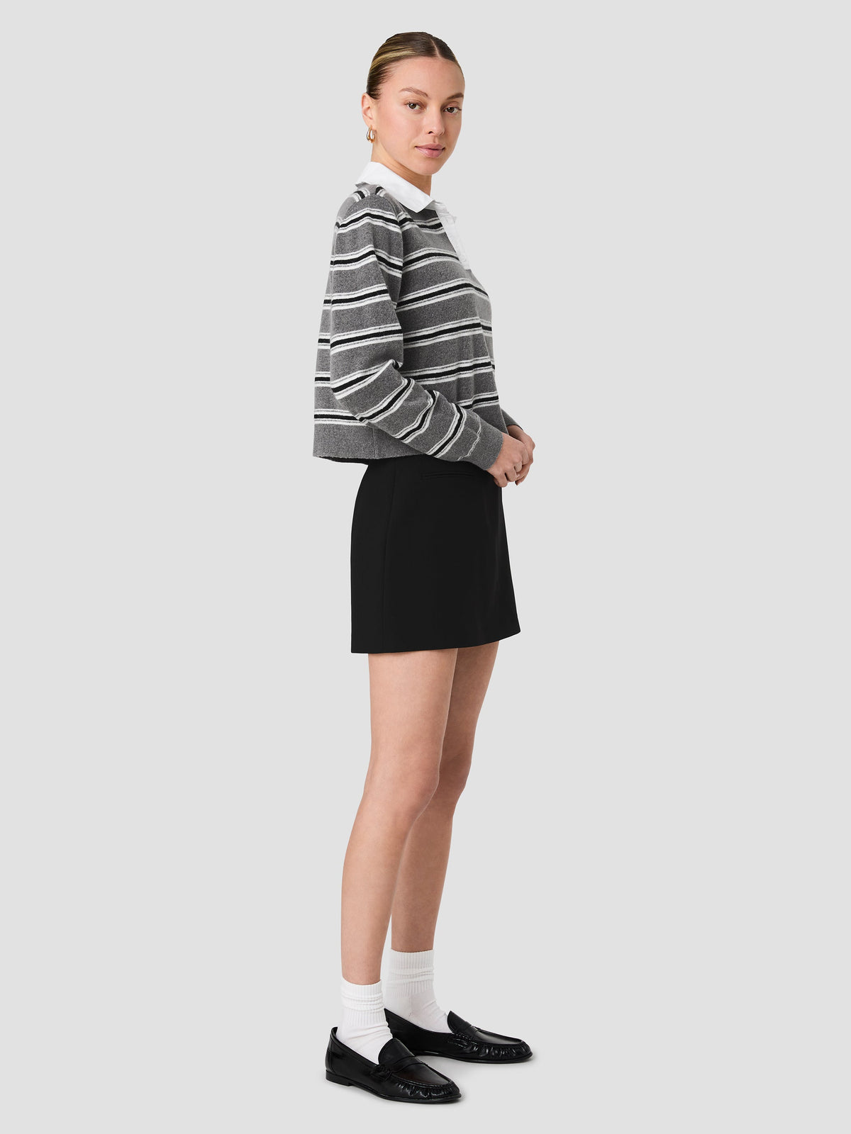 YULIA KNIT CAMPUS PULLOVER
