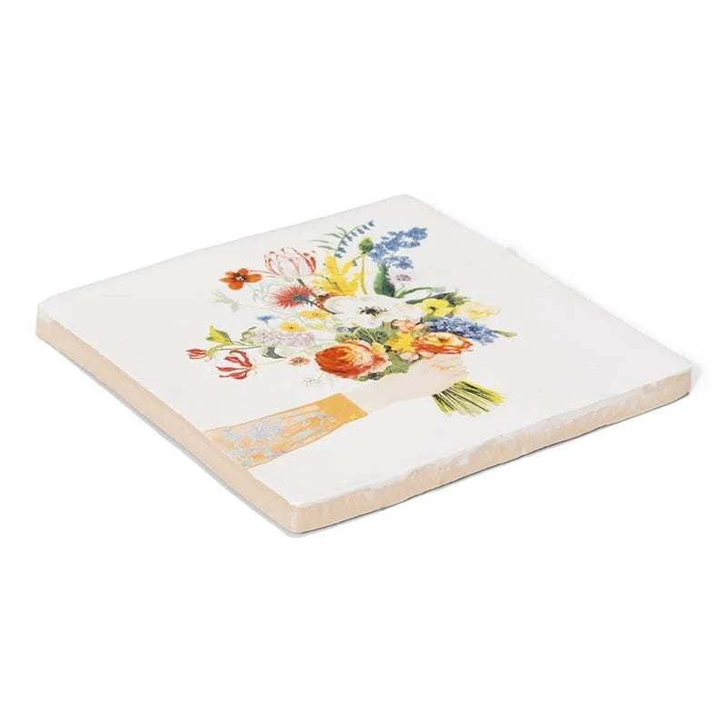 MED TILE FLOWERS SAY IT ALL
