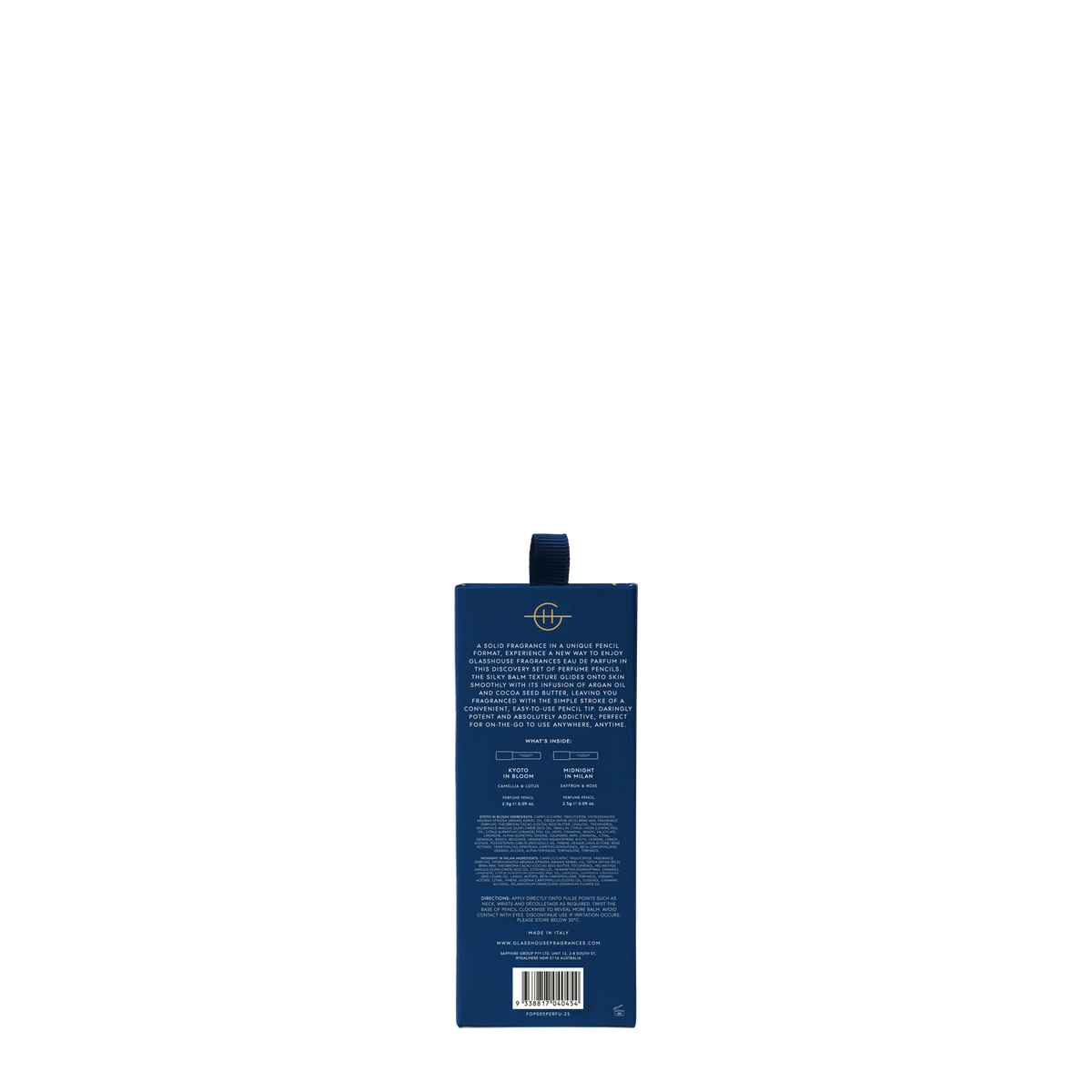 GLASSHOUSE PERFUME PENCILS