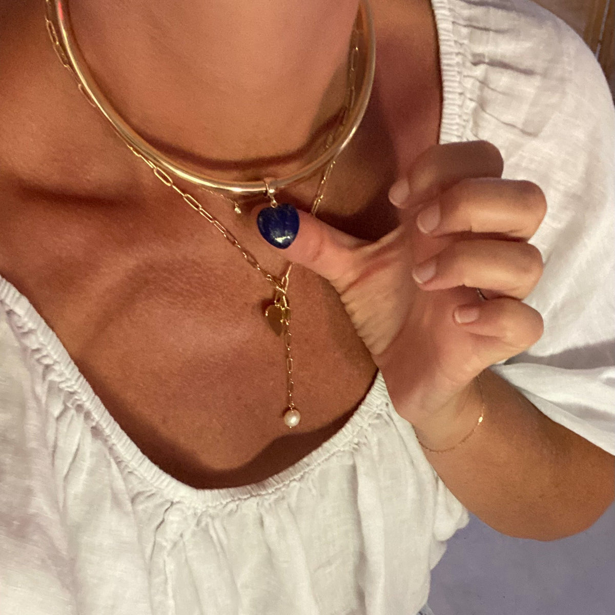 GEMMA LAPIS BAIL CHARM
