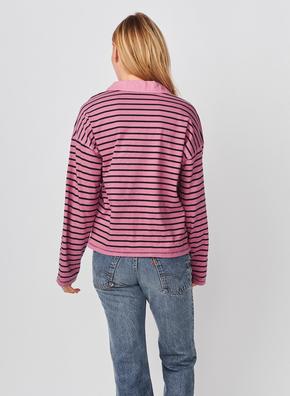 POPOVER POLO BOYFRIEND TOP