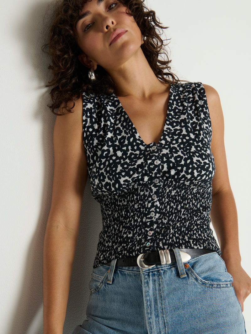 HALI BUTTON UP TANK