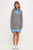 MIXED MEDIA CABLE SWEATER DRESS