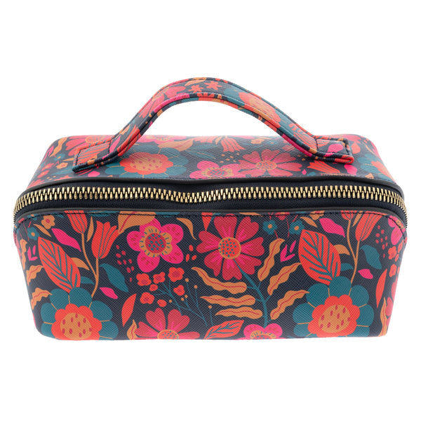 MINI ZIP COSMETIC BAG RETRO FLORAL