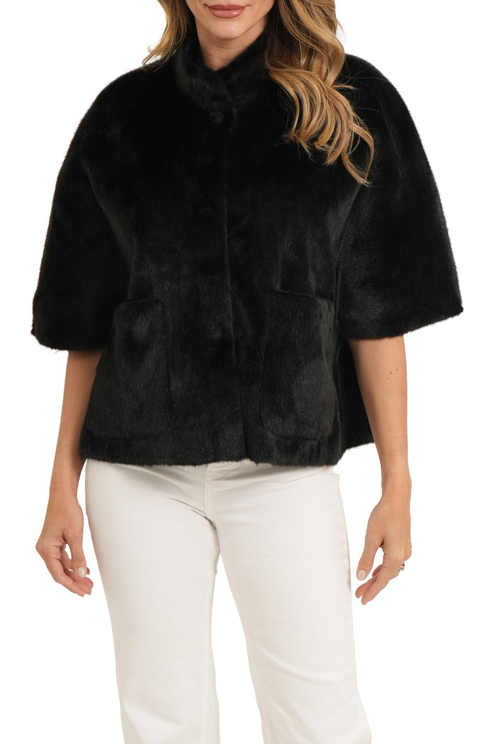 FAUX FUR CAPELET