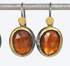 ORANGE KYANITE EARRING
