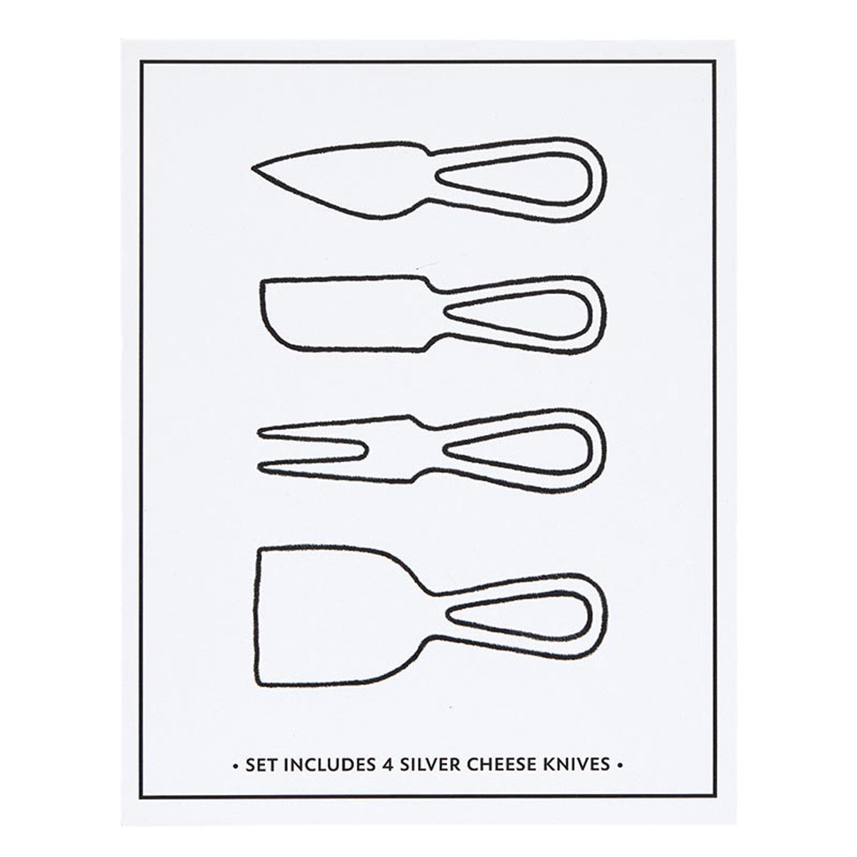BOXED SILVER CHEESE KNIVES
