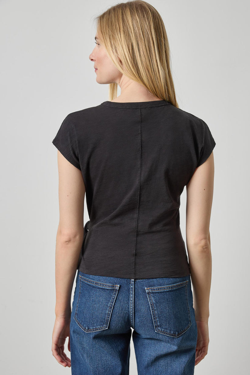 TIE FRONT TEE
