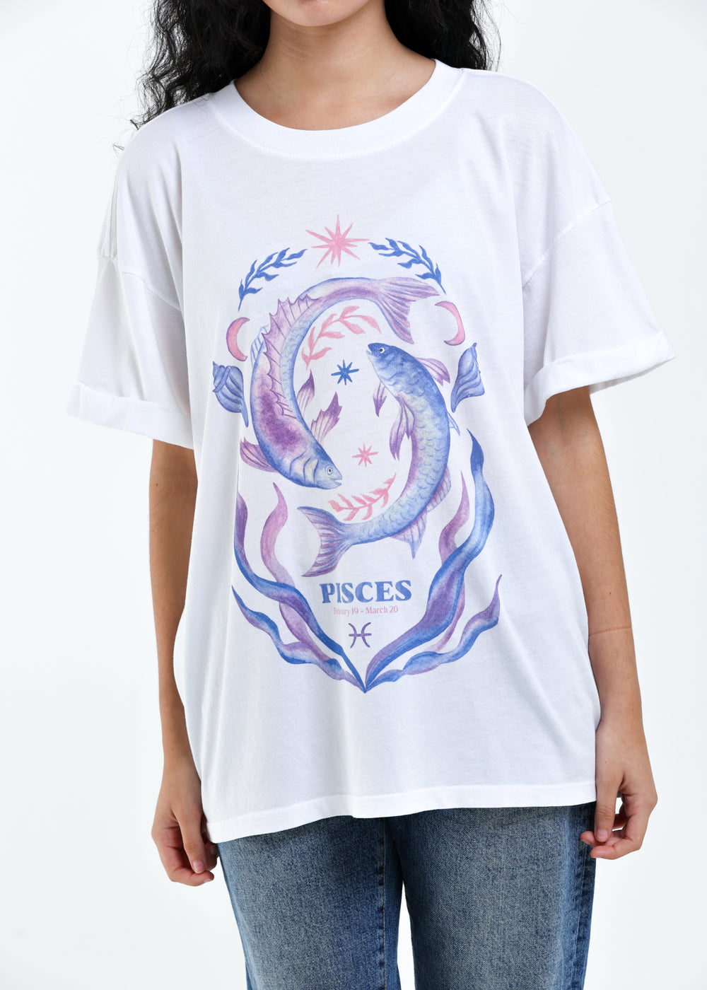 VINTAGE WHITE ZODIAC TEE