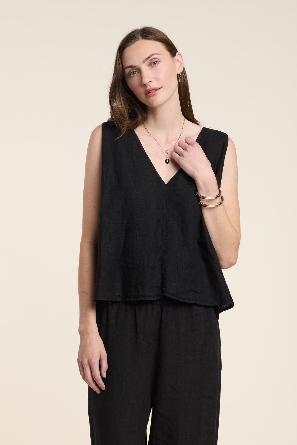 RENNA LINEN  TANK