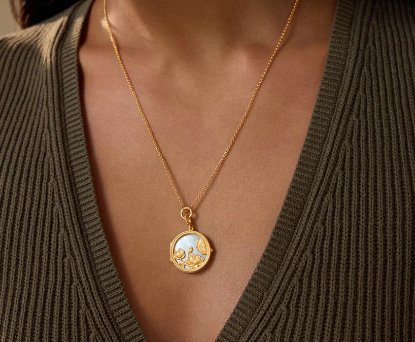 18" MOTHER NATURE LOCKET NECKLACE