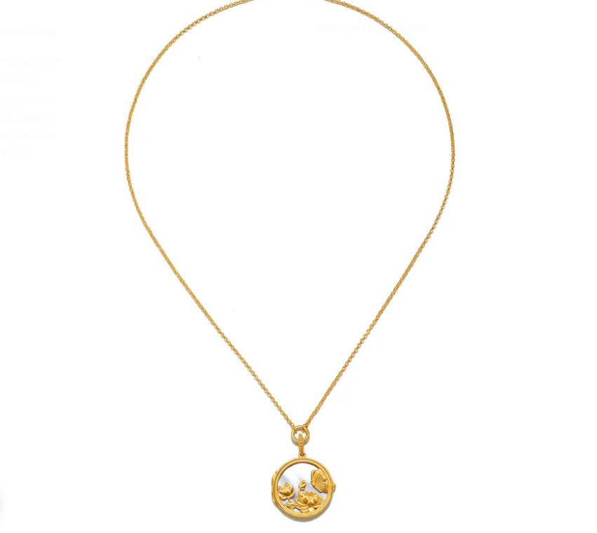 18" MOTHER NATURE LOCKET NECKLACE
