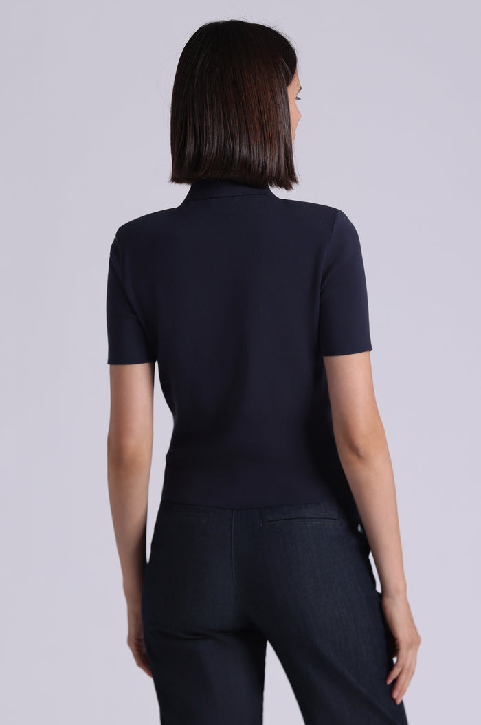VISCOSE SHORT SLEEVE COLLARED SHIRT