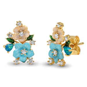 CLUSTER FLOWER STUD