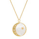 MOP HALF MOON NECKLACE