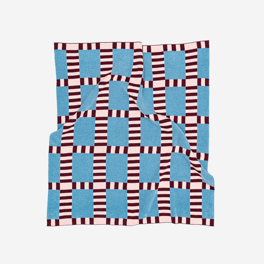 TILE PATCH CHENILE THROW