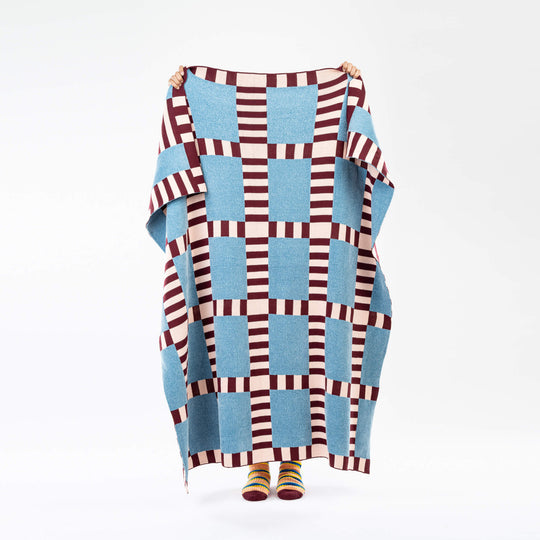 TILE PATCH CHENILE THROW