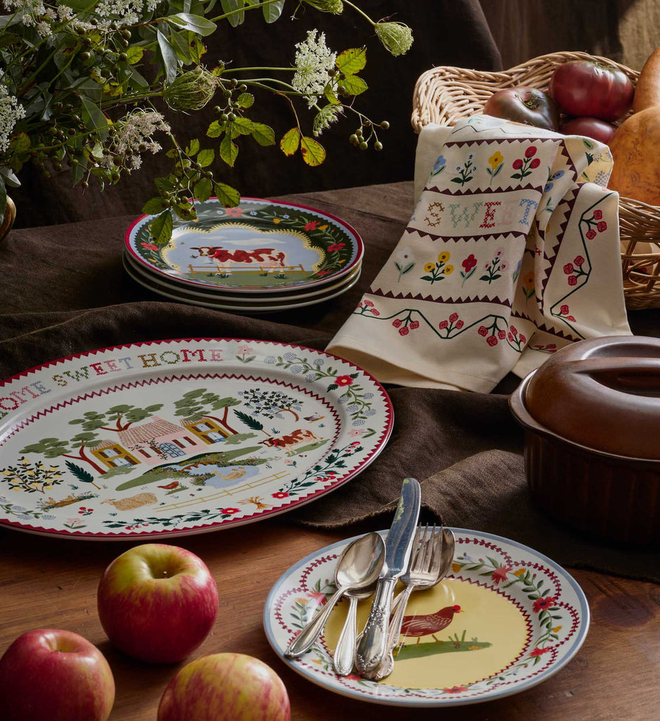 HOME SWEET HOME PORCELAIN PLATTER