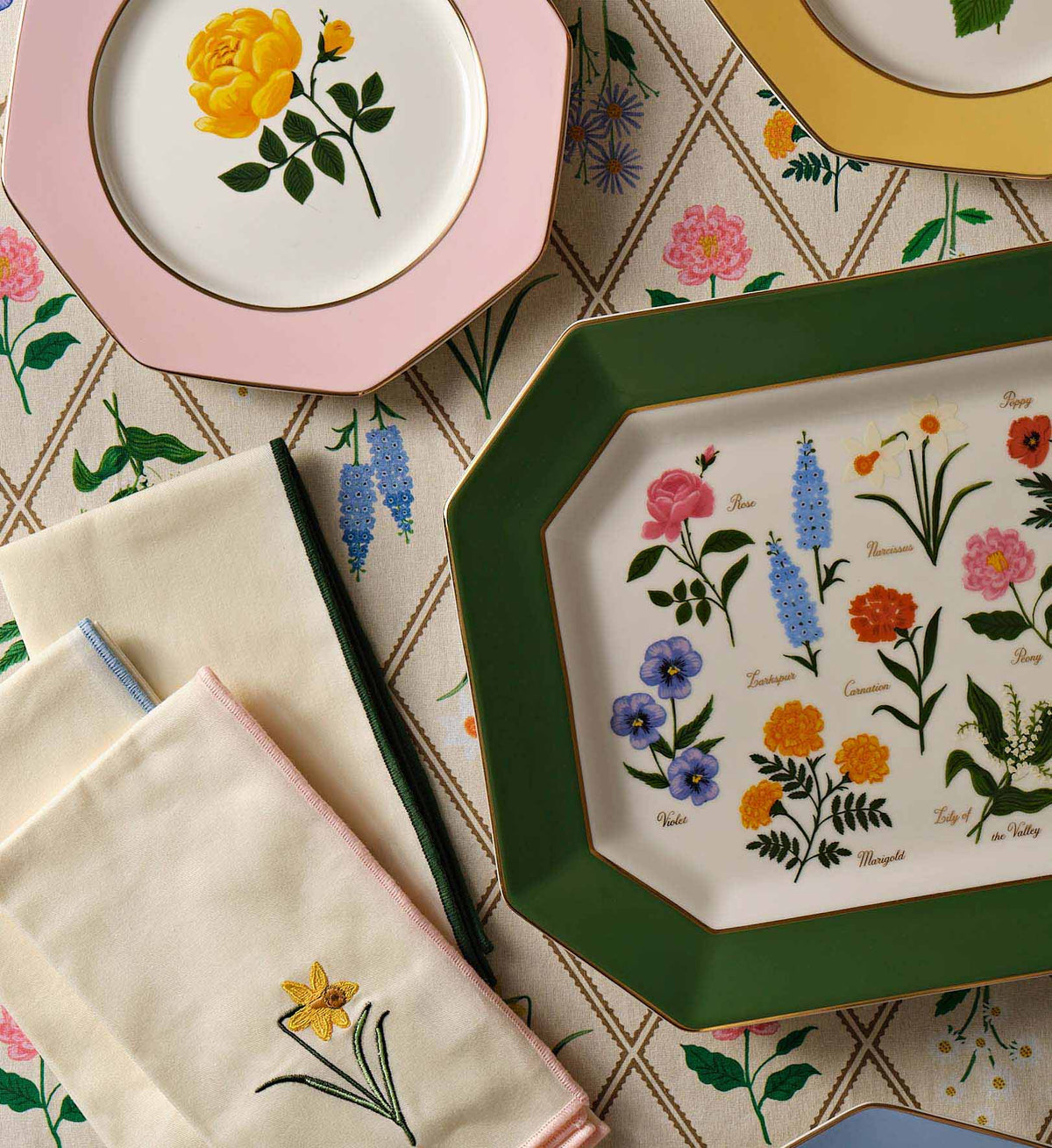 GARDEN STUDY PORCELAIN PLATTER