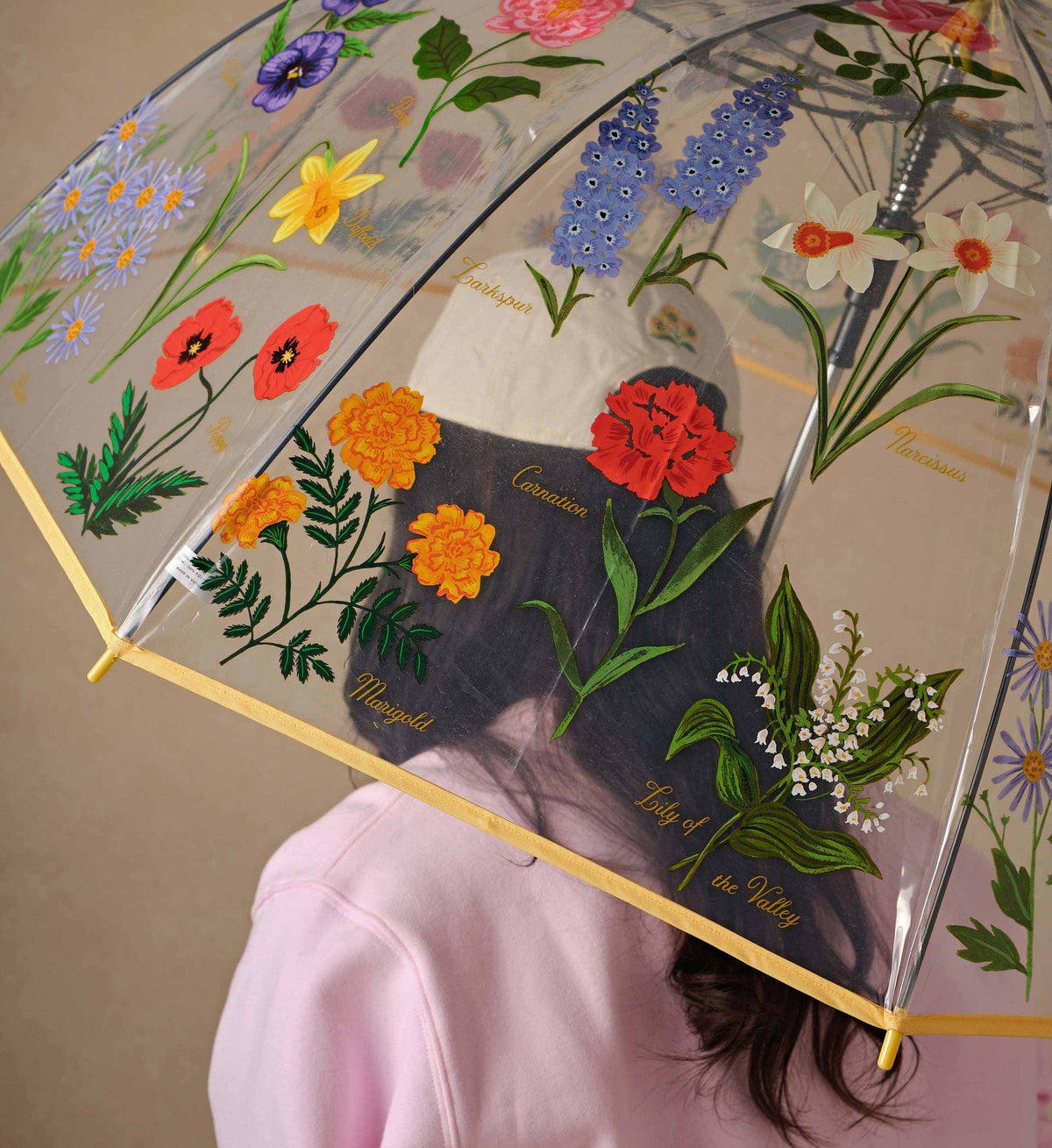 GARDEN STUDY CLEAR UMBRELLA