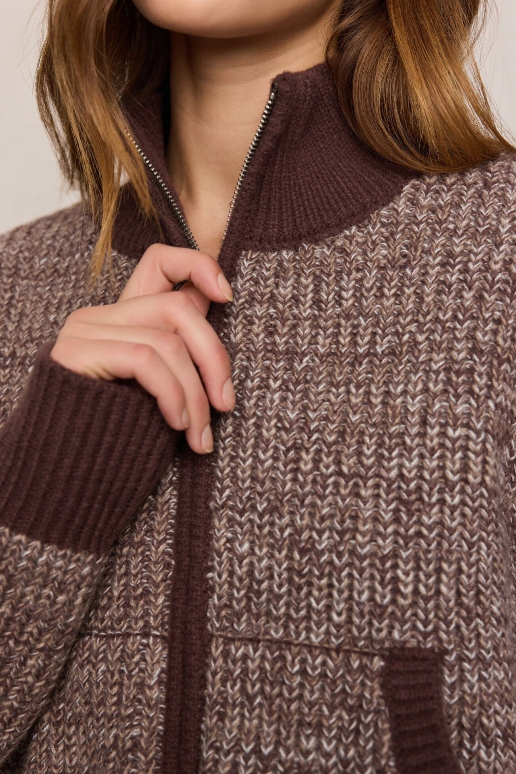 ASHFORD ZIP CARDI