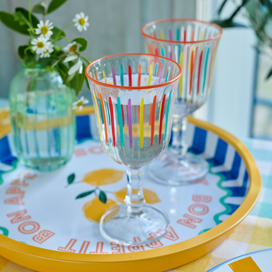 LEMON TIN TRAY 31CM