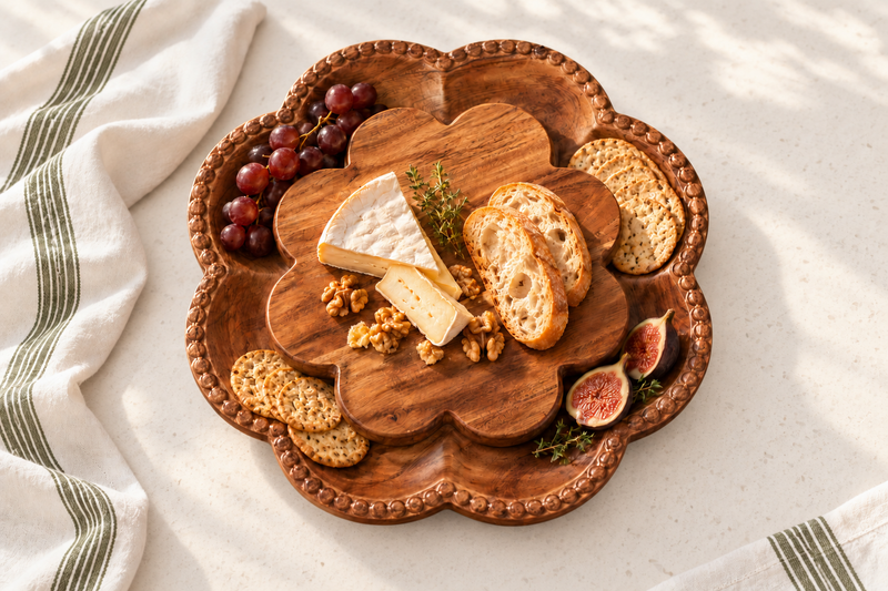ENGLISH BREAD BOARD MEDIUM SCALLOPED