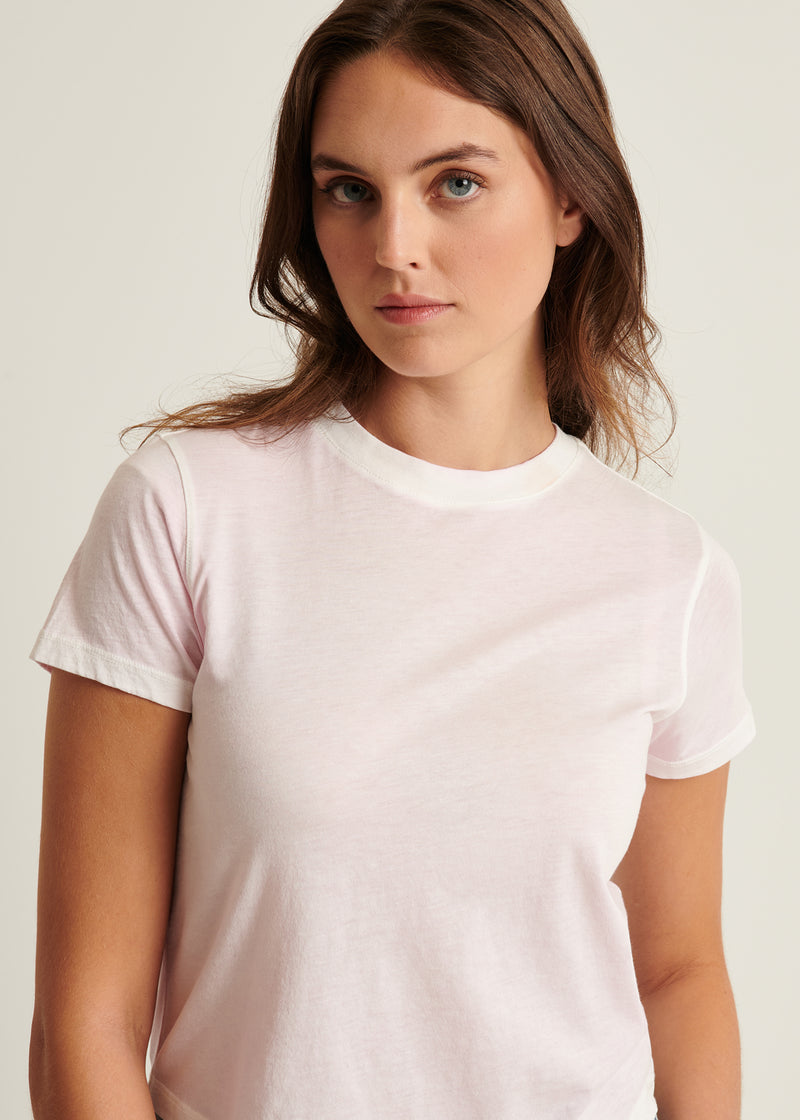 SHORT SLEEVE PIMA CLASSIC REVERSE SPRAY BABY TEE