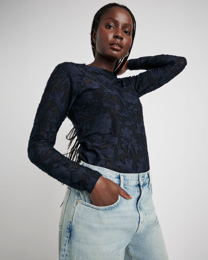 CECELIA FLORAL LONG SLEEVE TEE