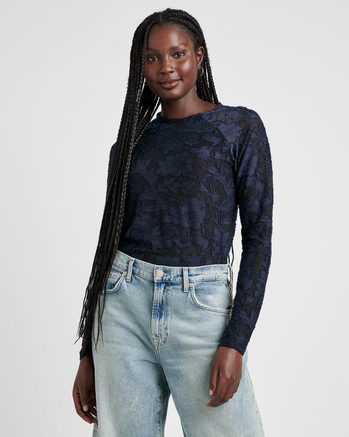 CECELIA FLORAL LONG SLEEVE TEE