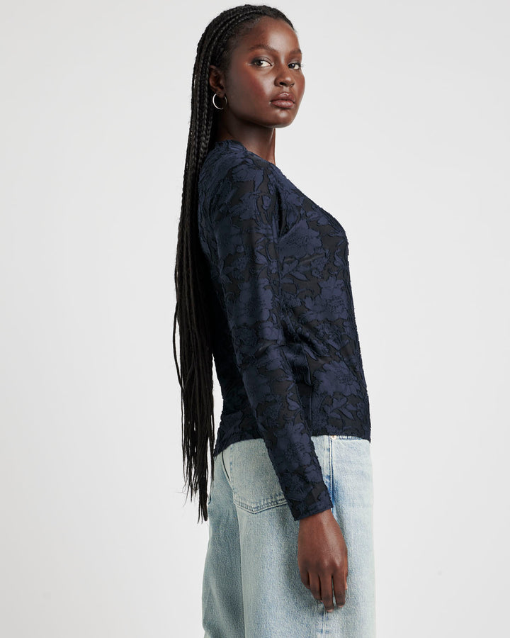 CECELIA FLORAL LONG SLEEVE TEE