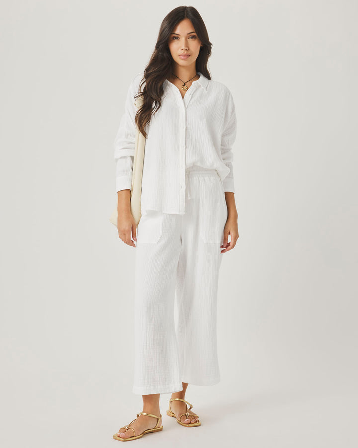 AVA GAUZE BUTTON TANK