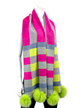 SCARF W/POMS