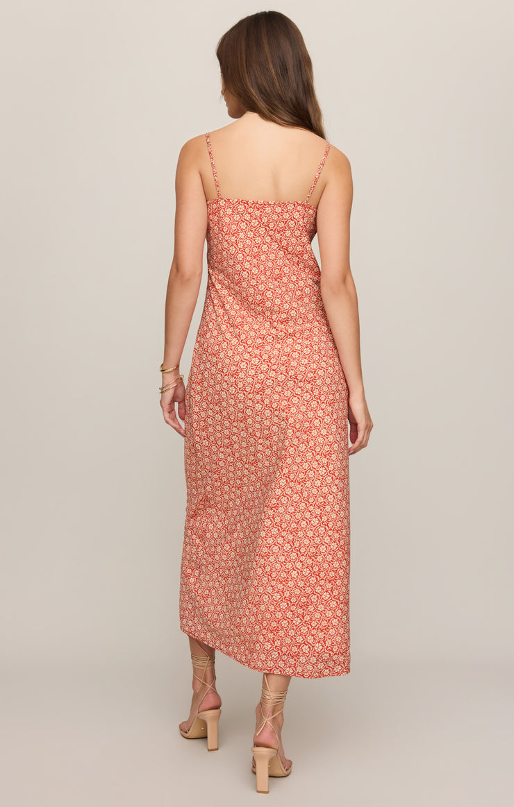 EMELA IRIS FLORAL MIDI DRESS